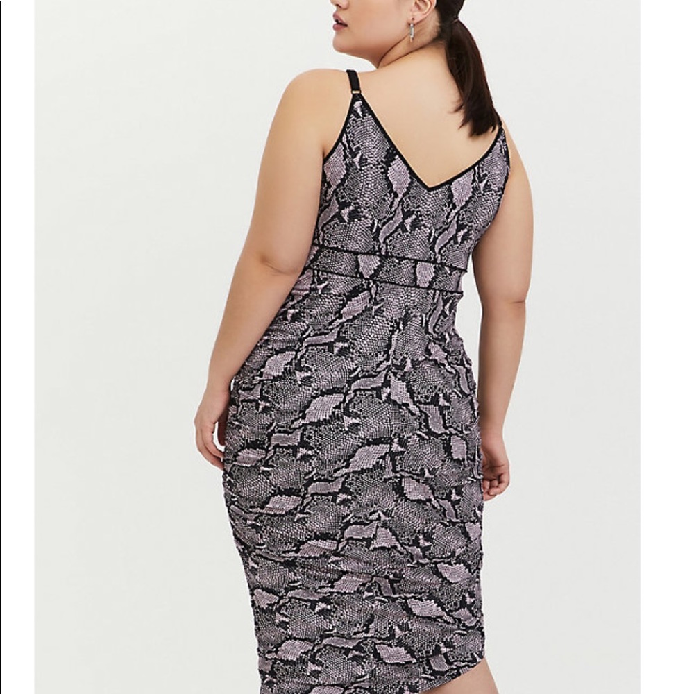 Pink Snakeprint Dress